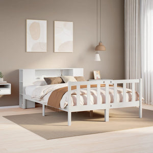vidaXL Letto Libreria senza Materasso Bianco 150x200 cm Legno di Pino