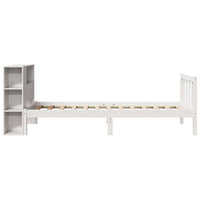 Letto con Libreria senza Materasso-Struttura Letto con contenitore 75x190 cm in Legno Pino 816970