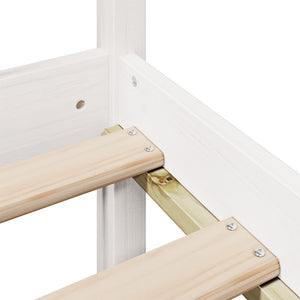 vidaXL Letto con Libreria senza Materasso 75x190 cm in Legno Pino