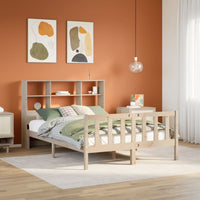 vidaXL Letto Libreria senza Materasso 140x190 cm in Legno di Pino