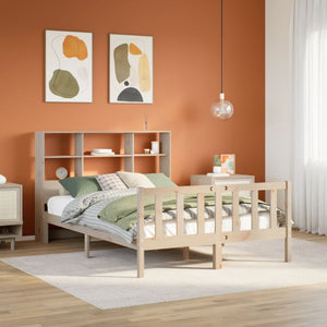 vidaXL Letto Libreria senza Materasso 140x190 cm in Legno di Pino