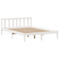 vidaXL Letto Libreria senza Materasso Bianco 140x190 cm Legno di Pino