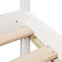 vidaXL Letto Libreria senza Materasso Bianco 140x190 cm Legno di Pino