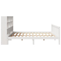 vidaXL Letto Libreria senza Materasso Bianco 200x200 cm Legno di Pino