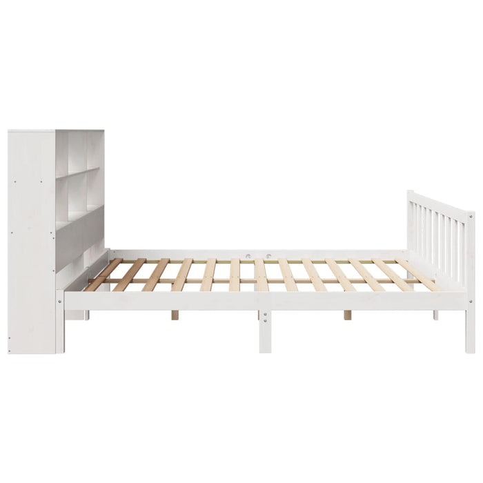 vidaXL Letto Libreria senza Materasso Bianco 200x200 cm Legno di Pino