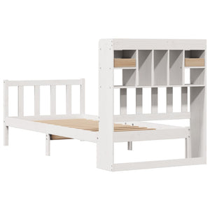 vidaXL Letto Libreria senza Materasso Bianca 90x200 cm Legno di Pino