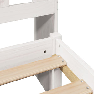 vidaXL Letto Libreria senza Materasso Bianca 90x200 cm Legno di Pino
