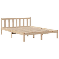 vidaXL Letto Libreria senza Materasso 150x200 cm in Legno di Pino