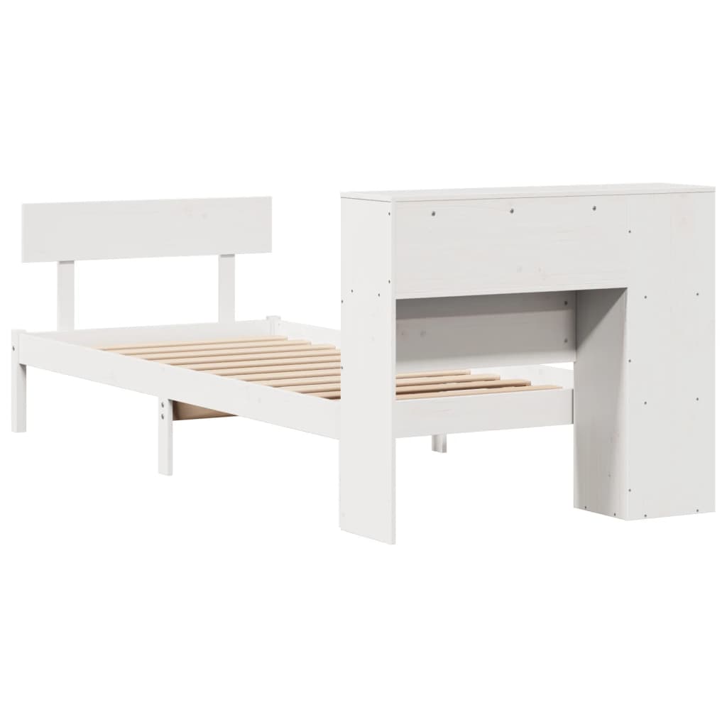 vidaXL Letto con Libreria senza Materasso 75x190 cm in Legno Pino