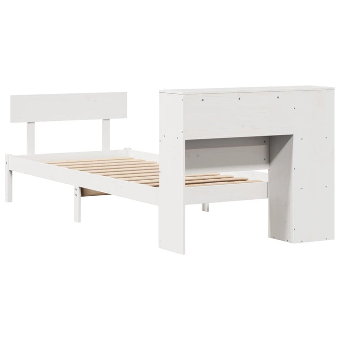 vidaXL Letto con Libreria senza Materasso 75x190 cm in Legno Pino