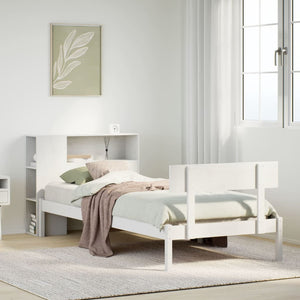 vidaXL Letto con Libreria senza Materasso 75x190 cm in Legno Pino
