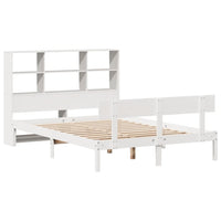 vidaXL Letto Libreria senza Materasso Bianco 140x190 cm Legno di Pino