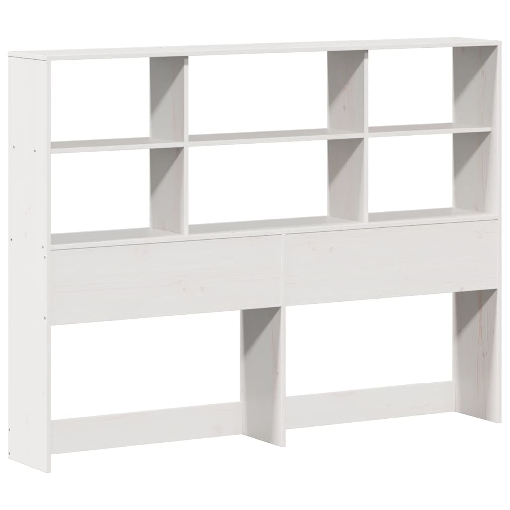 vidaXL Letto Libreria senza Materasso Bianco 140x190 cm Legno di Pino