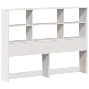 vidaXL Letto Libreria senza Materasso Bianco 140x190 cm Legno di Pino