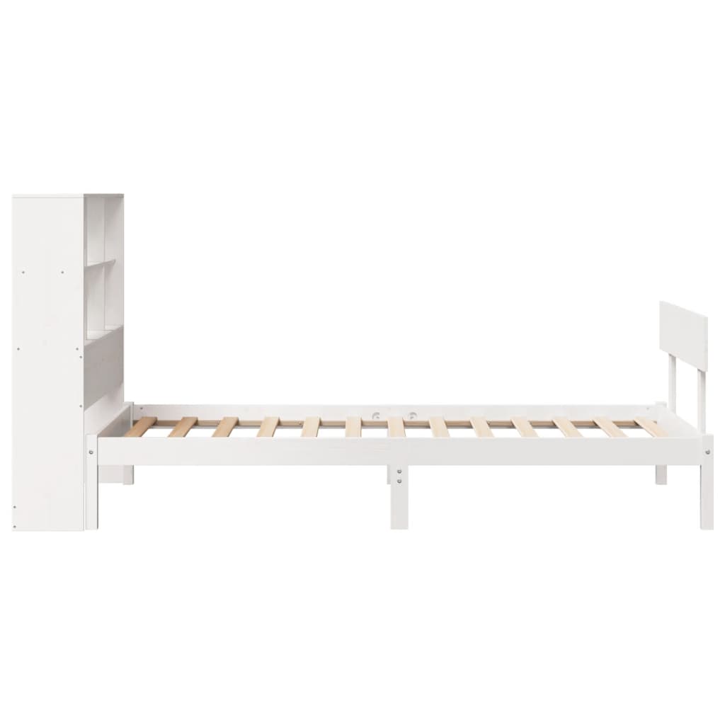 vidaXL Letto Libreria senza Materasso Bianca 90x200 cm Legno di Pino