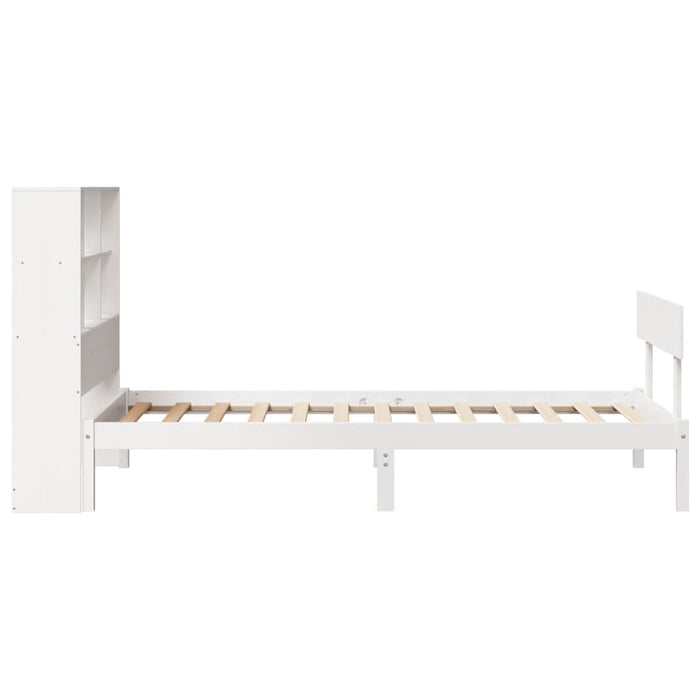 vidaXL Letto Libreria senza Materasso Bianca 90x200 cm Legno di Pino