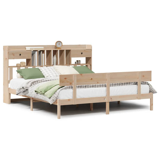 vidaXL Letto Libreria senza Materasso 180x200 cm in Legno di Pino