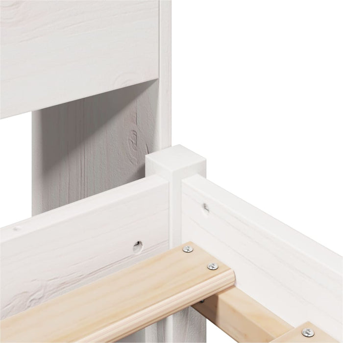 Letto con Libreria senza Materasso-Struttura Letto con contenitore 75x190 cm in Legno Pino 607947