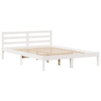 vidaXL Letto Libreria senza Materasso Bianco 120x190 cm Legno di Pino