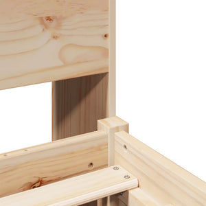 vidaXL Letto Libreria senza Materasso 200x200 cm in Legno di Pino