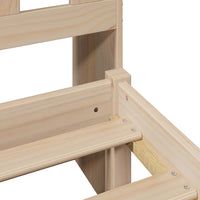 Letto Libreria senza Materasso-Struttura Letto con contenitore 160x200 cm in Legno di Pino 627576