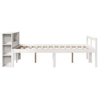 vidaXL Letto Libreria senza Materasso Bianco 120x190 cm Legno di Pino