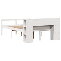 vidaXL Letto Libreria senza Materasso Bianco 120x190 cm Legno di Pino