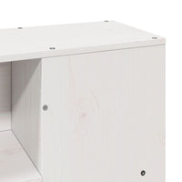 vidaXL Letto Libreria senza Materasso Bianco 120x190 cm Legno di Pino