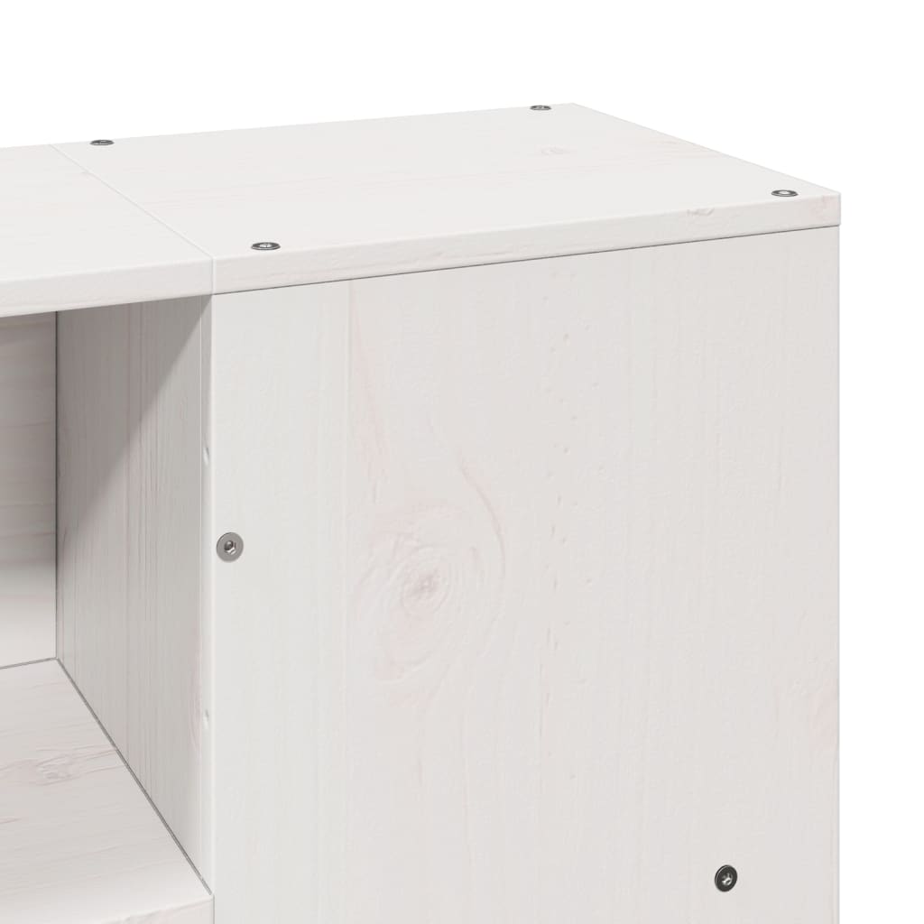 vidaXL Letto Libreria senza Materasso Bianco 140x190 cm Legno di Pino