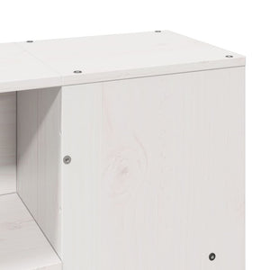 vidaXL Letto Libreria senza Materasso Bianco 140x190 cm Legno di Pino