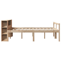 Letto Libreria senza Materasso 120x200cm Legno Massello di Pino 3321967