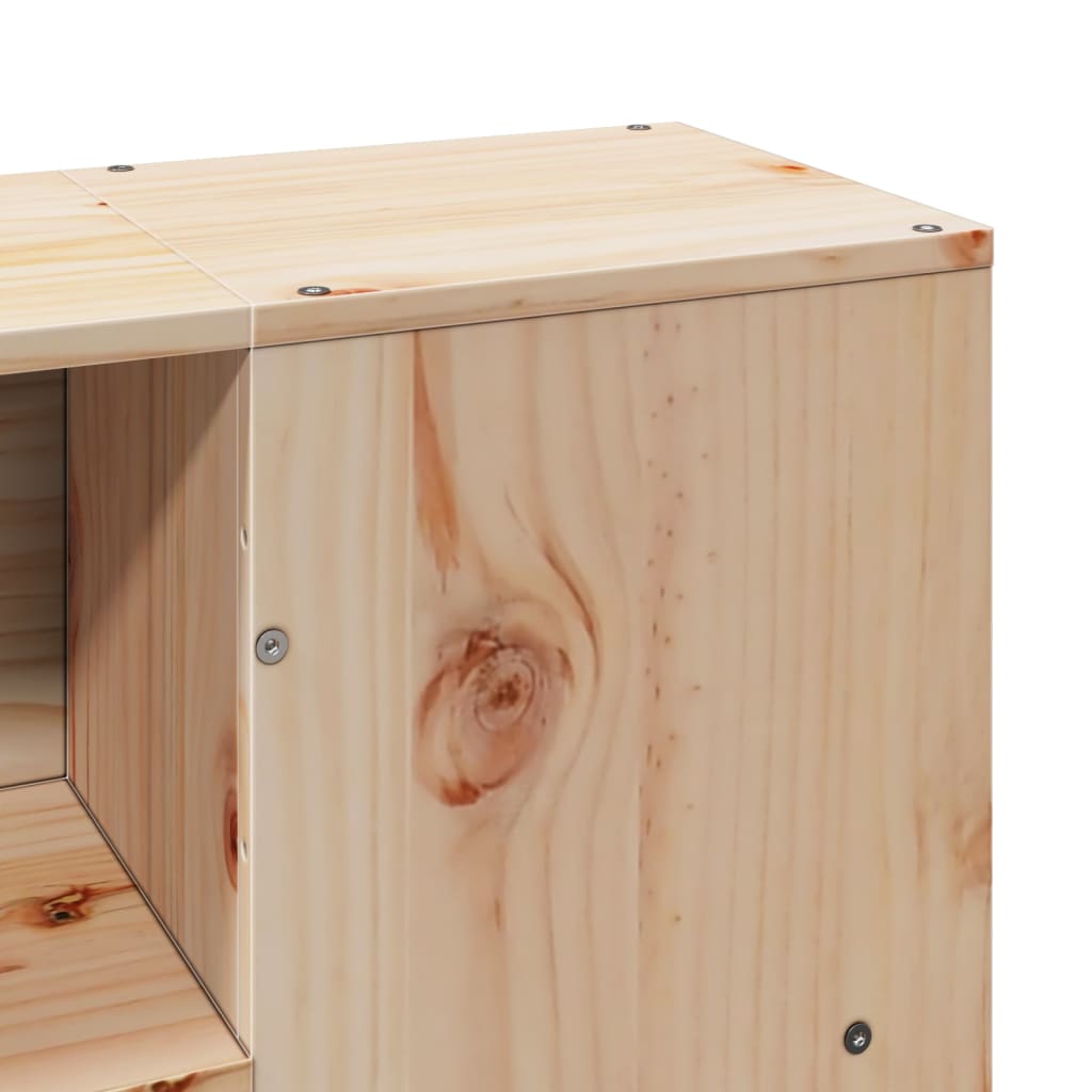 Letto Libreria senza Materasso 120x200cm Legno Massello di Pino 3321967