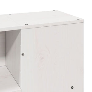 vidaXL Letto Libreria senza Materasso Bianco 120x200 cm Legno di Pino