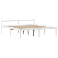 vidaXL Letto Libreria senza Materasso Bianco 200x200 cm Legno di Pino