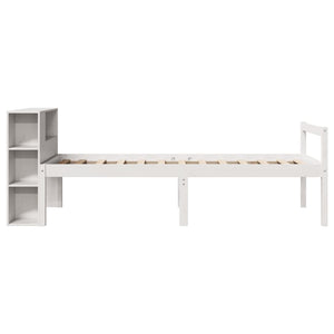 Letto con Libreria senza Materasso 75x190 cm in Legno Pino 3321989