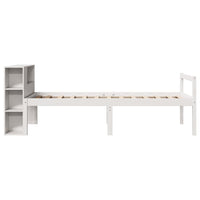 vidaXL Letto con Libreria senza Materasso 75x190 cm in Legno Pino