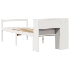 vidaXL Letto con Libreria senza Materasso 75x190 cm in Legno Pino
