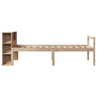 vidaXL Letto Libreria senza Materasso 90x200 cm Legno Massello Pino