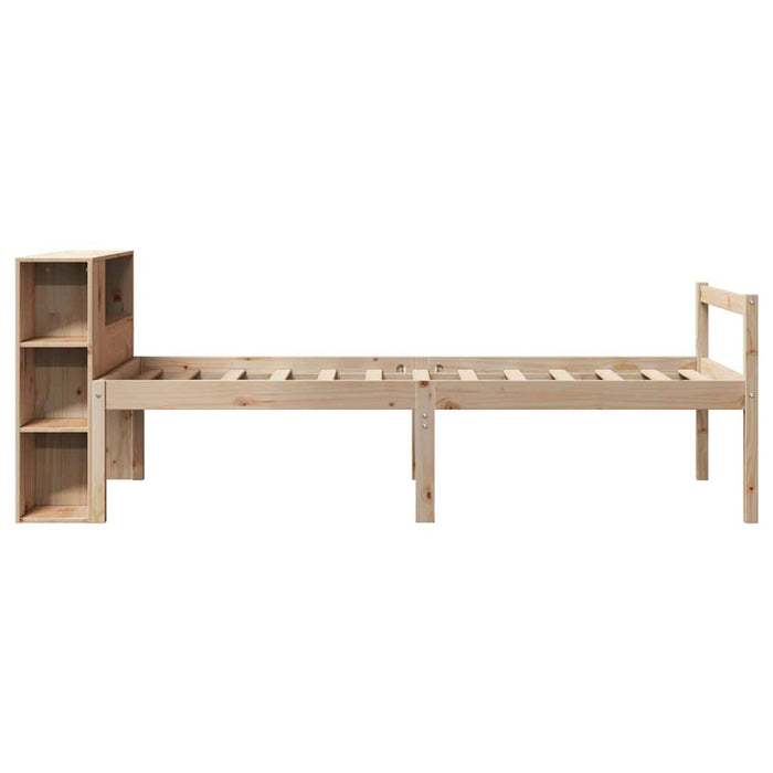 vidaXL Letto Libreria senza Materasso 90x200 cm Legno Massello Pino