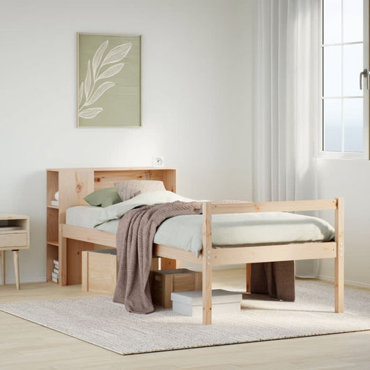 vidaXL Letto Libreria senza Materasso 90x200 cm Legno Massello Pino