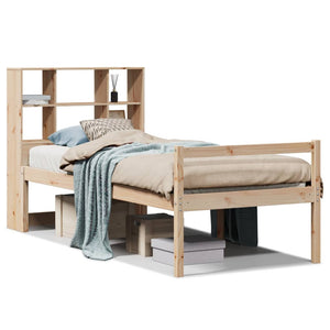 vidaXL Letto Libreria senza Materasso 90x190 cm Legno Massello Pino