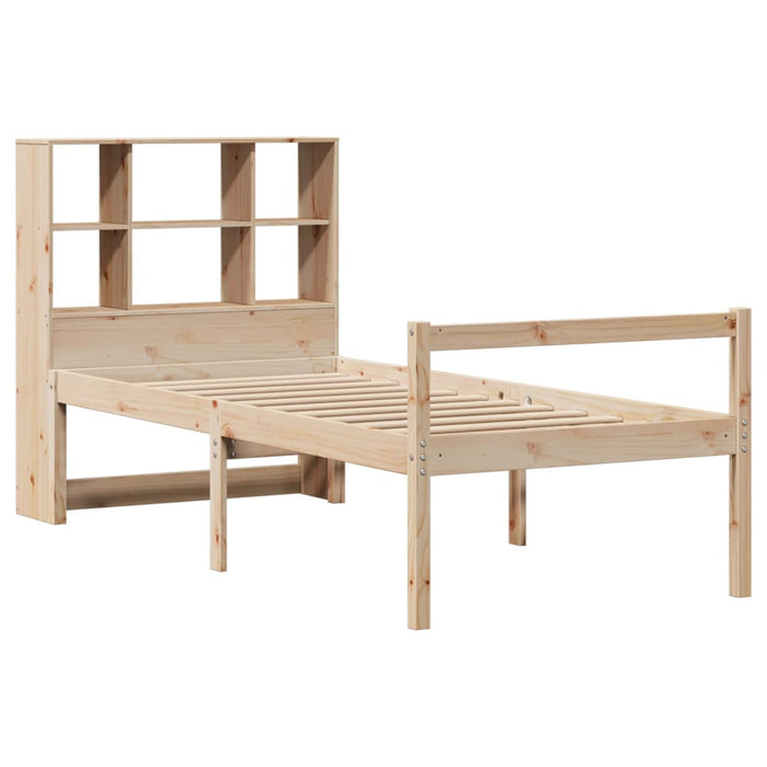 vidaXL Letto Libreria senza Materasso 90x190 cm Legno Massello Pino