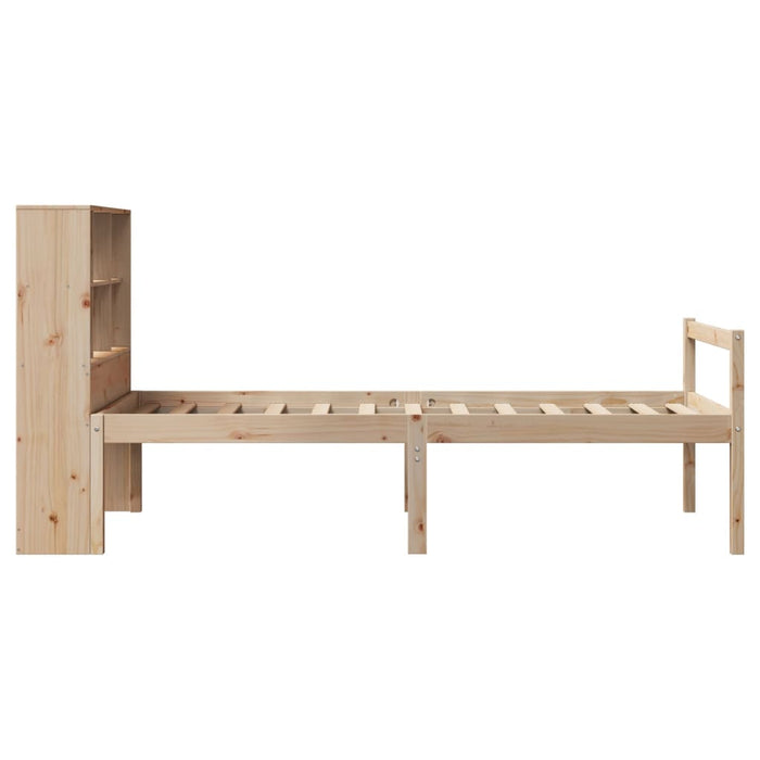 vidaXL Letto Libreria senza Materasso 90x190 cm Legno Massello Pino