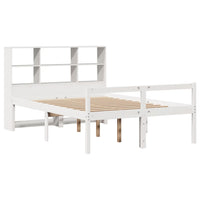 vidaXL Letto Libreria senza Materasso Bianco 120x190 cm Legno di Pino