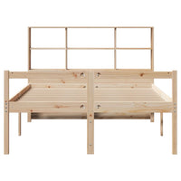 Letto Libreria senza Materasso 120x200cm Legno Massello di Pino 3322014