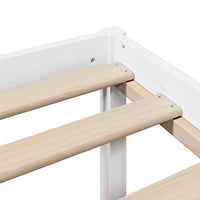 Letto Libreria senza Materasso Bianco 120x200 cm Legno di Pino 3322015