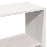 Letto Libreria senza Materasso Bianco 120x200 cm Legno di Pino 3322015