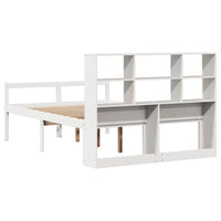 Letto Libreria senza Materasso Bianco 160x200 cm Legno di Pino 3322021
