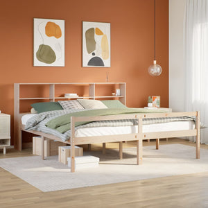 vidaXL Letto Libreria senza Materasso 180x200 cm in Legno di Pino