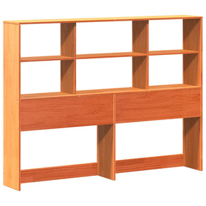 vidaXL Letto Libreria senza Materasso Marrone Cera 140x190 cm Legno